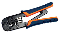 Инструмент ITK для обжима RJ-45,12,11 с храповым механизмом, сине-оранжеый