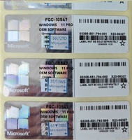Экземпляр программного обеспечения Windows 11 PRO OEM (наклейка с ключом активации)