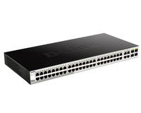 Коммутатор D-Link DGS-1210-52, WebSmart коммутатор с 48 портами 10/100/1000Base-T + 4 портами SFP и функцией энергосбережения