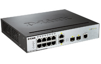 Коммутатор D-Link DGS-3000-10TC Управляемый коммутатор 2 уровня с 8 портами 10/100/1000Base-T и 2 комбо-портами 100/1000Base-T/SFP и 2 комбо-портами 100/1000Base-T/SFP